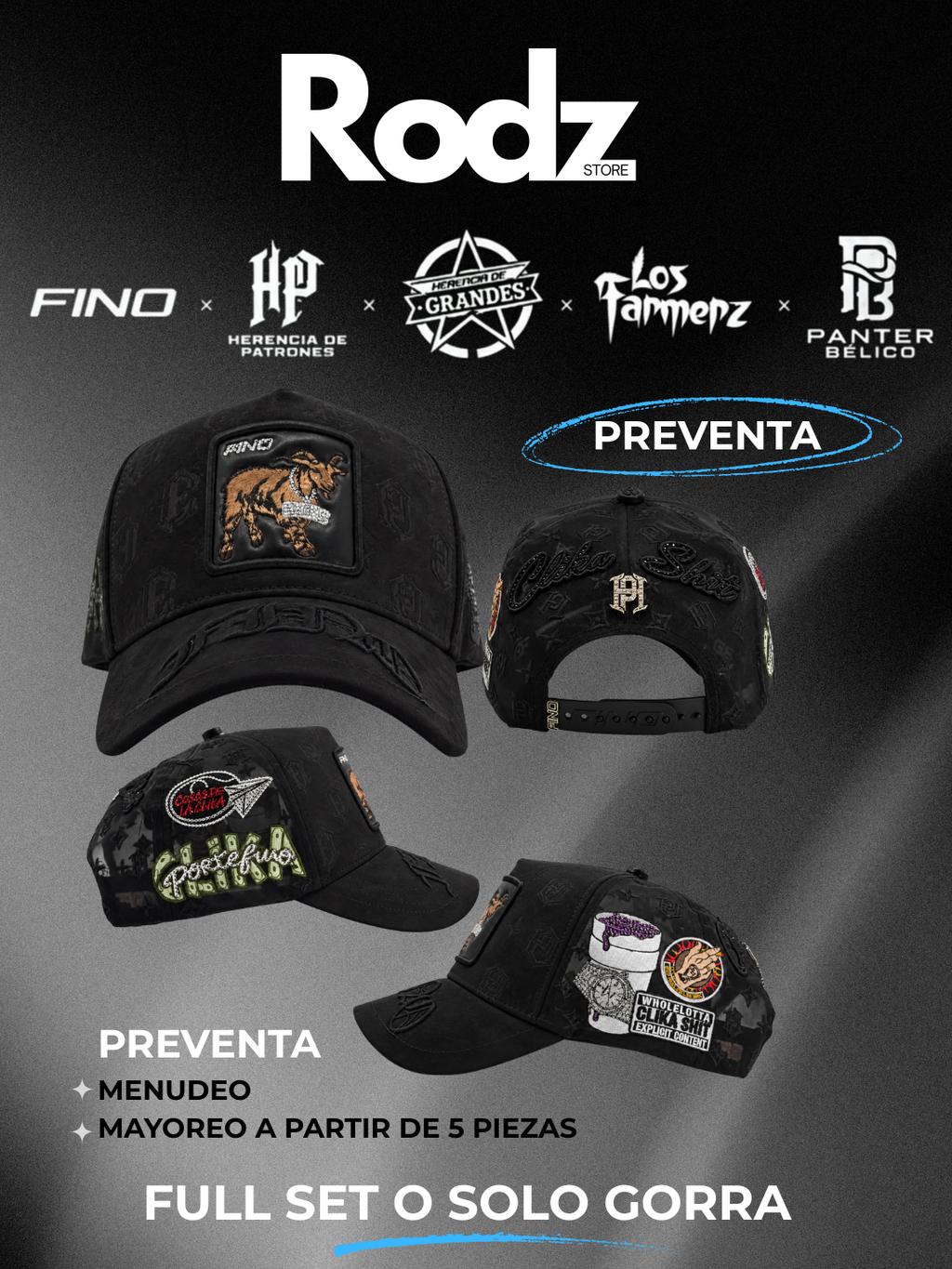 GALLO FINO X CLICKA SHIT GOAT BLACK HERENCIA DE PATRONES ( PREVENTA)