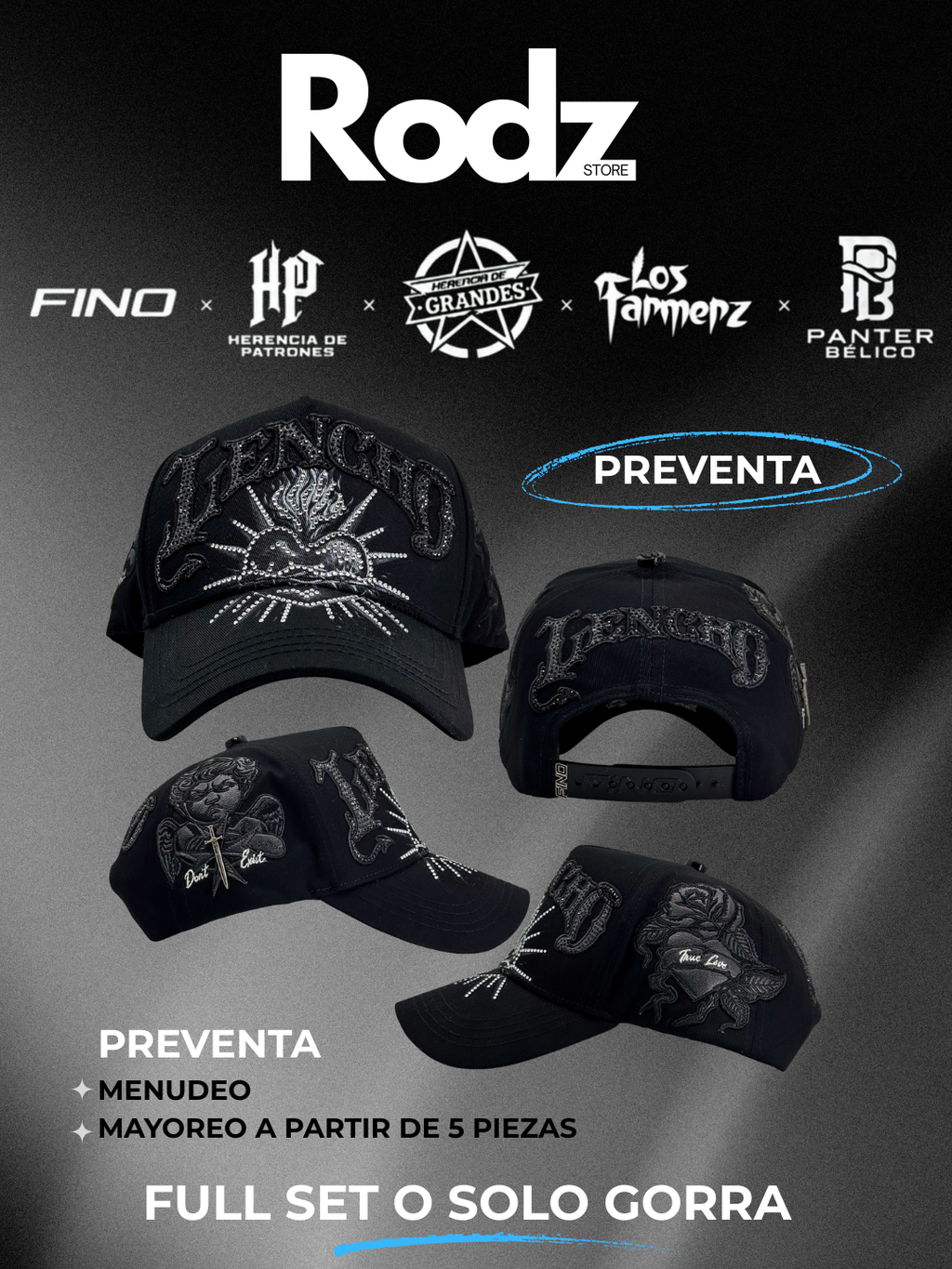 GALLO FINO X BLACK LENCHO HAT ( PREVENTA)