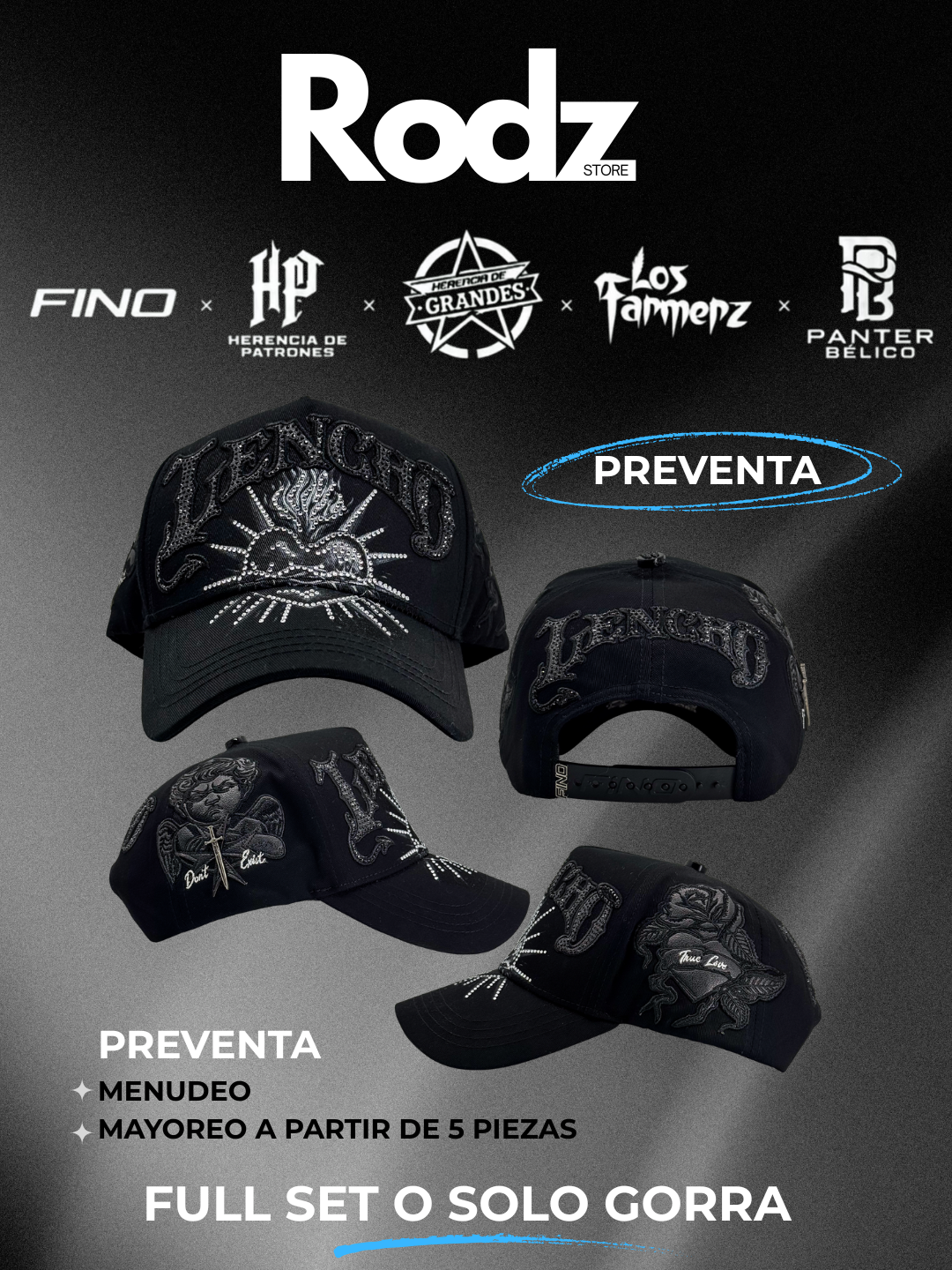 GALLO FINO X BLACK LENCHO HAT ( PREVENTA)