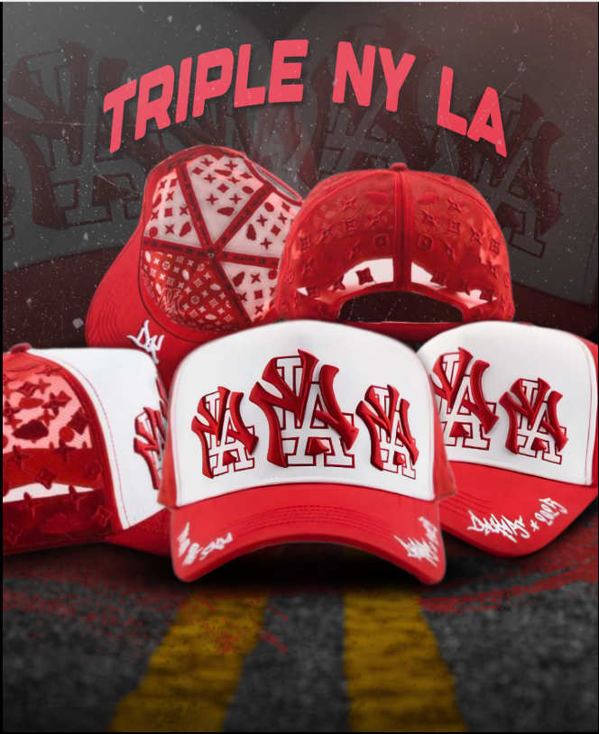 TRIPLE NY/LA RED WHITE