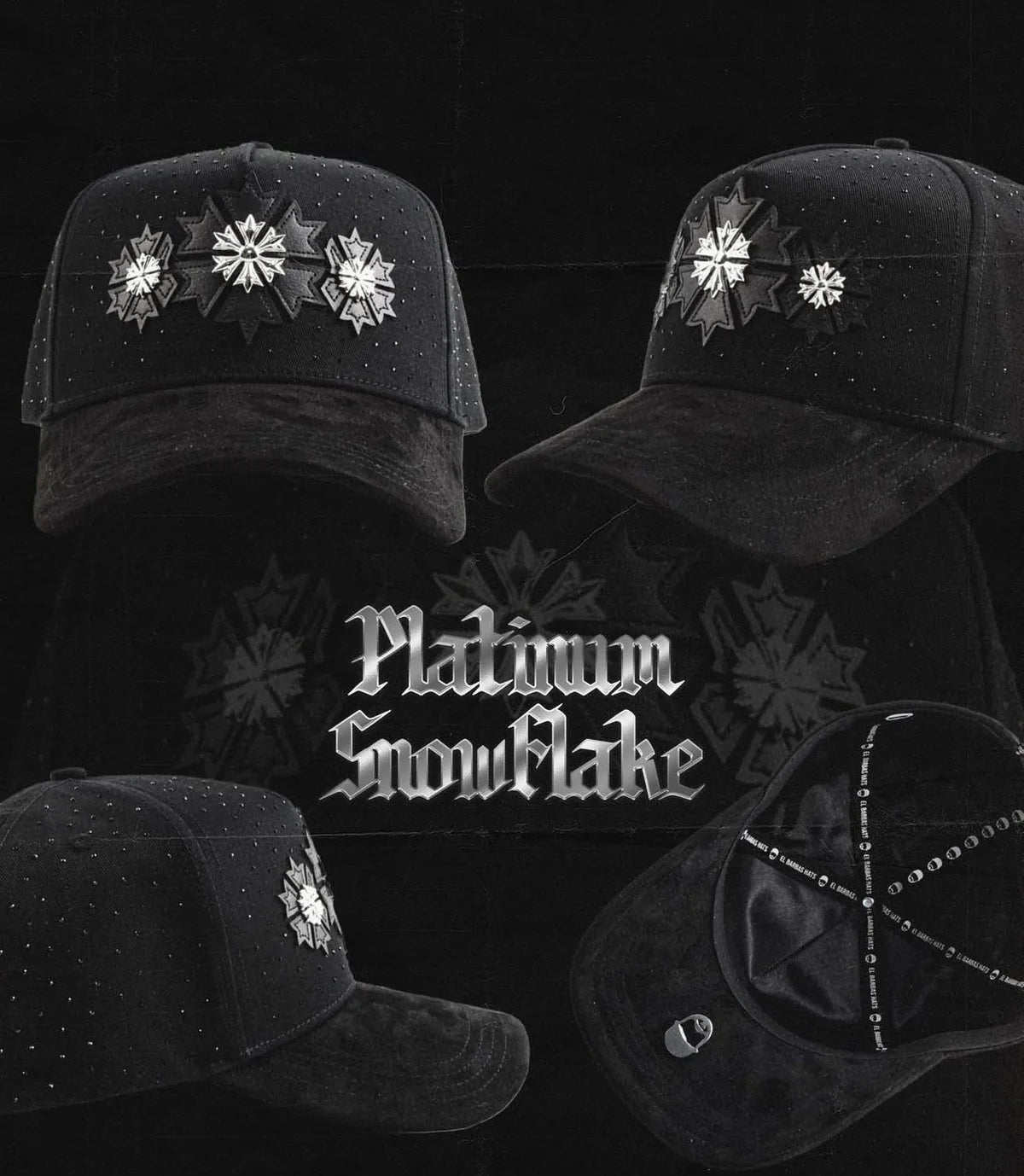 BARBAS HATS SNOWFLAKE PLATINUM