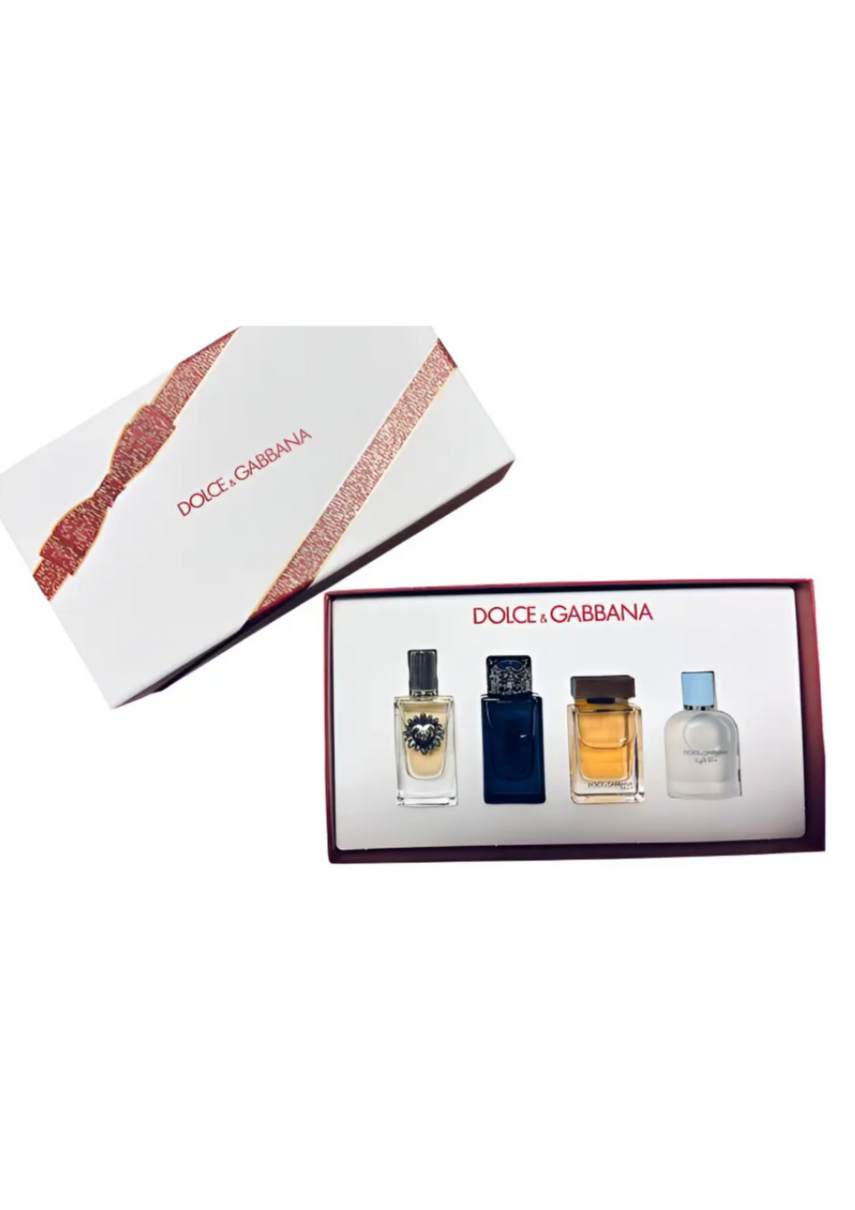 DOLCE & GABBANA MINI SET 4 PIEZAS PERFUME PARA HOMBRE