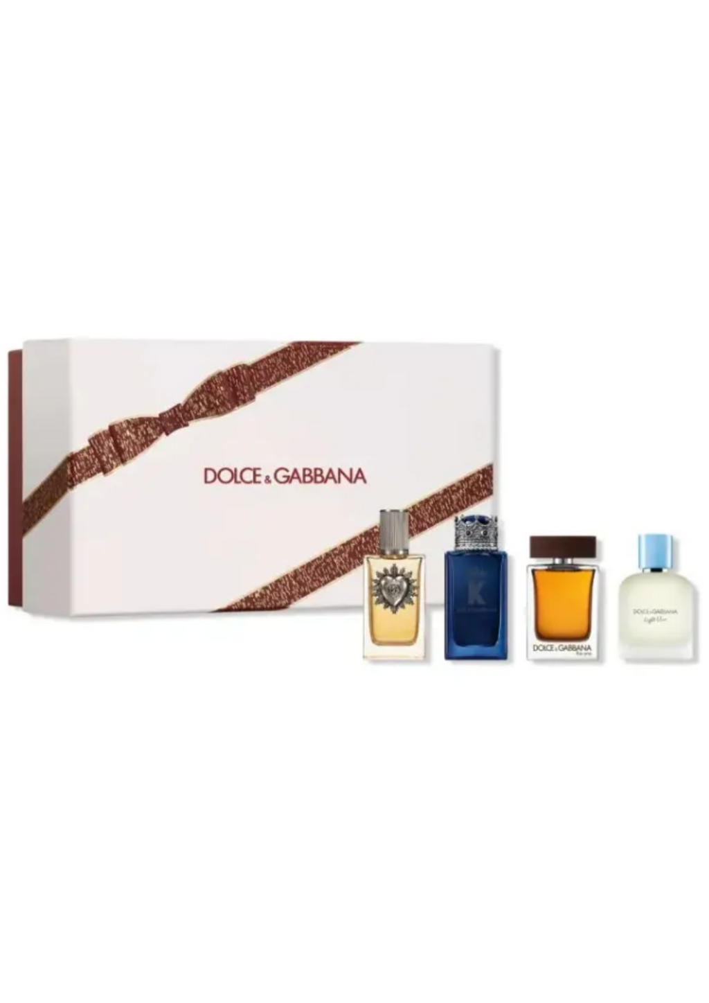 DOLCE & GABBANA MINI SET 4 PIEZAS PERFUME PARA HOMBRE